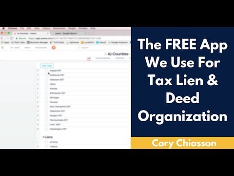 The FREE App we Use To Organize Our Tax Lien & Deed Data (Asana)