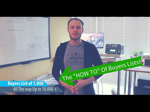 How to Build A Highly Profitable Buyers List (TLTV Ep 14)