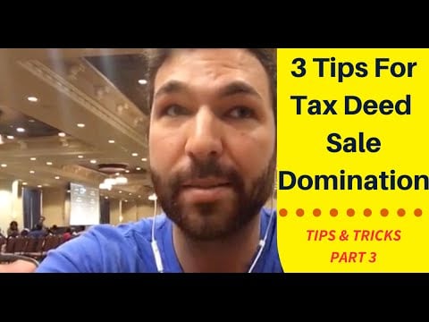 3 Tips For Dominating A Tax Deed Sale Part 3
