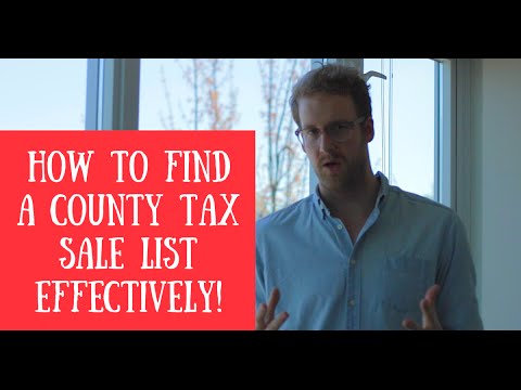 Finding A County Tax Sale List Quickly (TLTV Ep13)