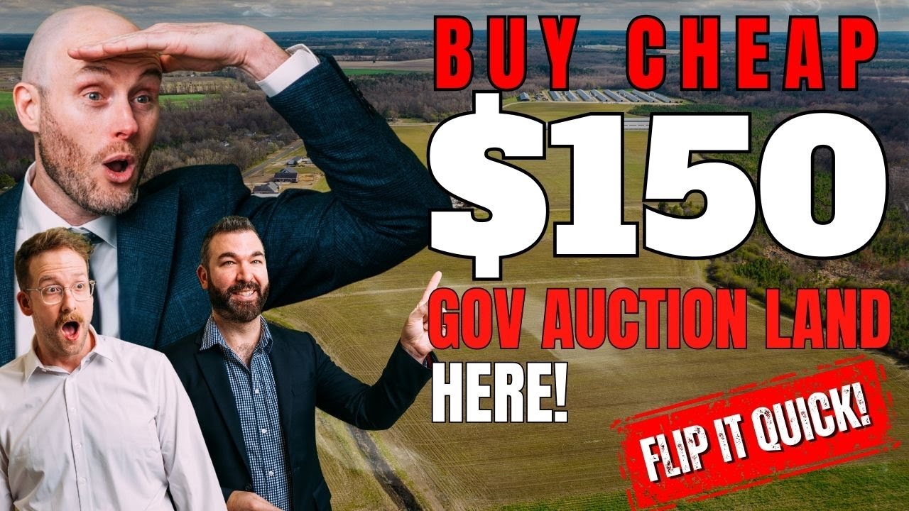 Buy Cheap $150 Gov Auction Land Here! Flip It Quick