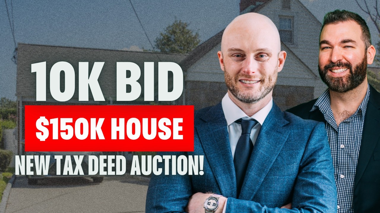 Alert! new Tax Deed Auction! $10k Bid  ($150K House)