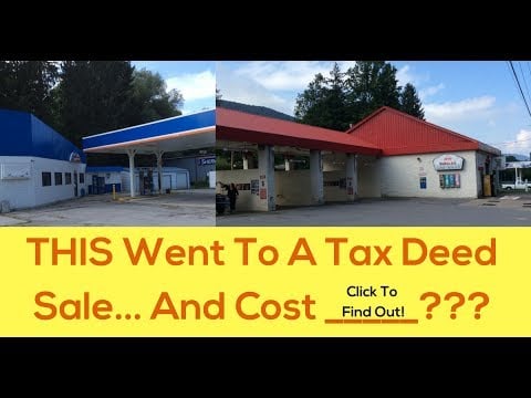A Gas Station Goes To The Tax Deed Sale and THIS Guy Purchased It!