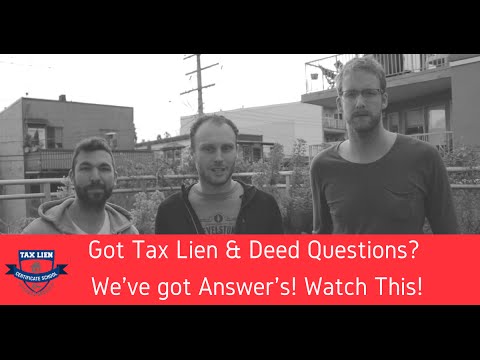 Tax Lien & Deed Questions, ANSWERED! (Part 2)