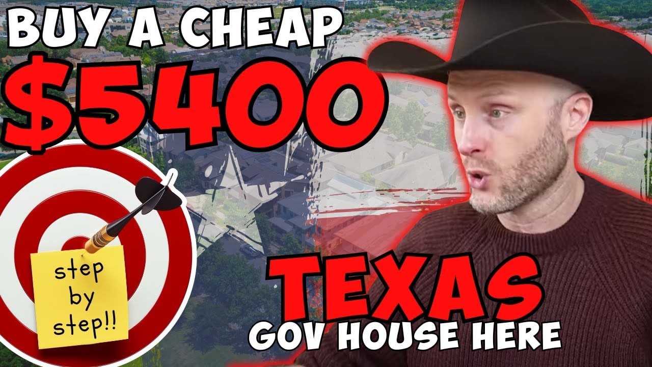 Buy A Cheap $5,400 Texas Gov House Here Step By Step!!