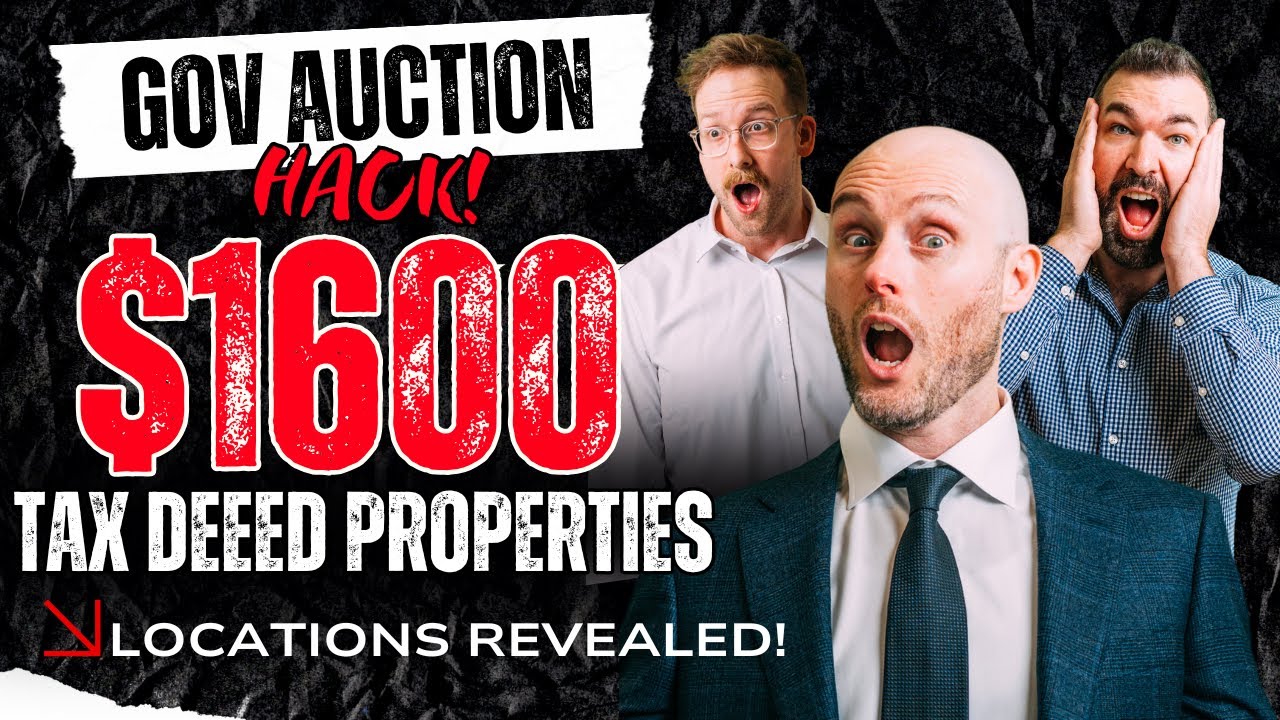 Gov Auction Hack! $1600 Tax Deed Properties (Location Revealed)