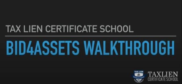 Tax Lien School Understanding Online Tax Lien Investing With Bid4Assets