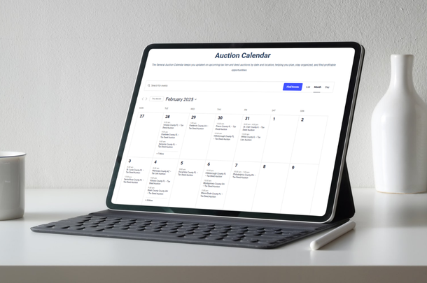 Tax Lien Certificate School Auction Calendar 