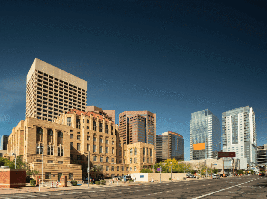 Maricopa County Courthouse in downtown Phoenix Arizona